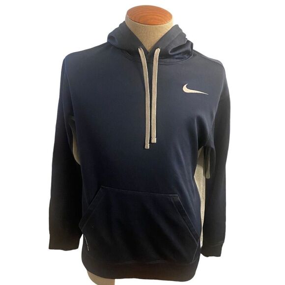 Nike Therma Fit Men’s Hoodie Navy Blue Size M - Picture 1 of 8